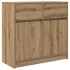 Aparador con cajón roble artesanal 80x34x76cm madera
