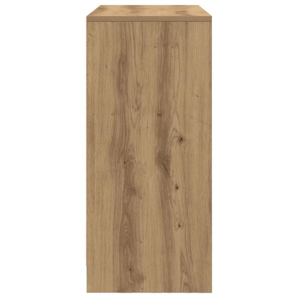 Aparador con cajón roble artesanal 80x34x76cm madera