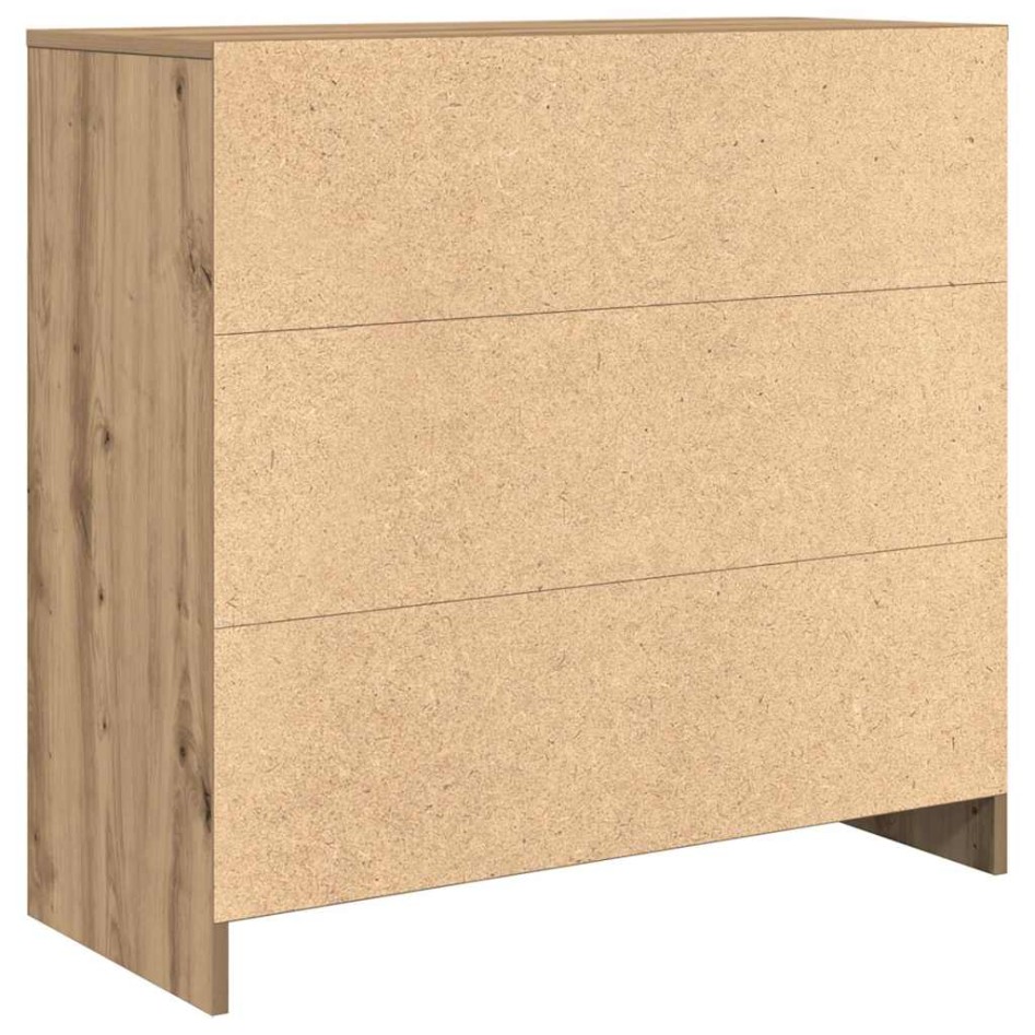 Aparador con cajón roble artesanal 80x34x76cm madera