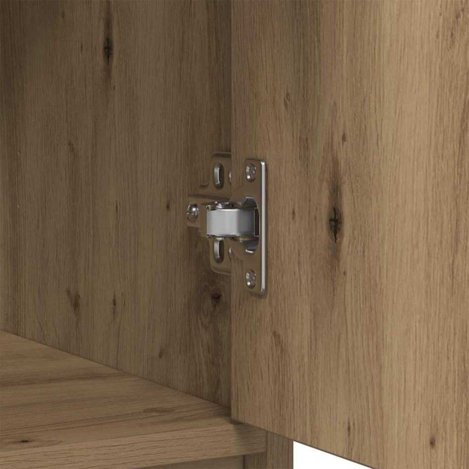 Aparador con cajón roble artesanal 80x34x76cm madera