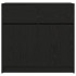 Aparador con cajón roble negro 80x34x76 cm madera de