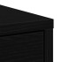 Aparador con cajón roble negro 80x34x76 cm madera de