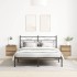 Mesitas de noche de pared 2 uds roble artisan 38x34x40