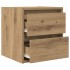 Mesitas de noche de pared 2 uds roble artisan 38x34x40