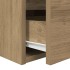 Mesitas de noche de pared 2 uds roble artisan 38x34x40