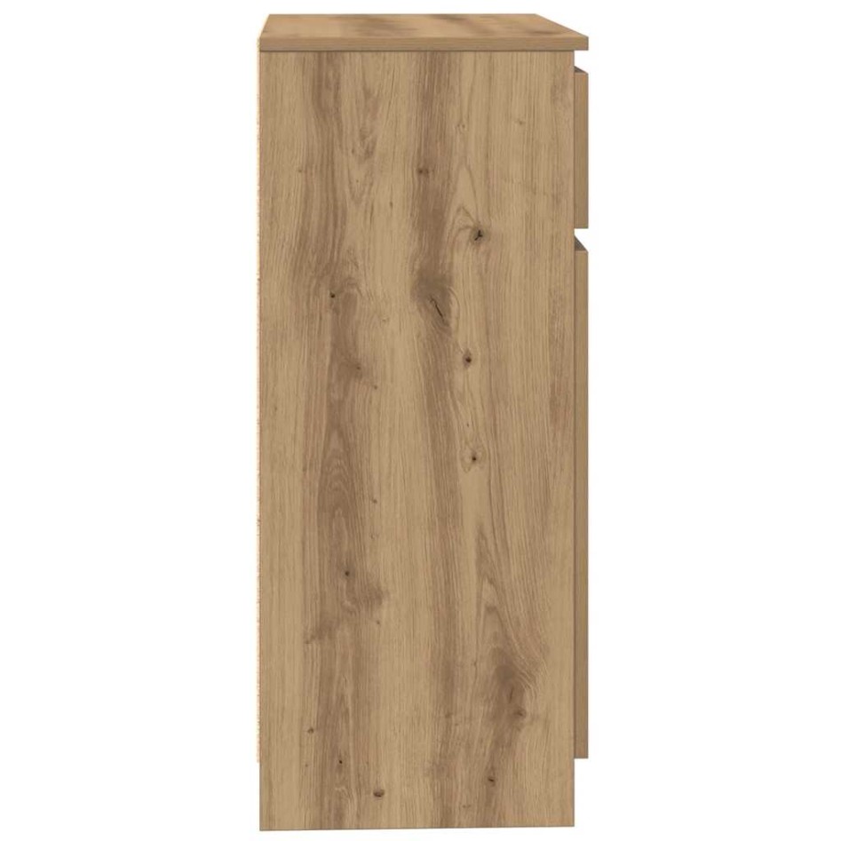 Aparador con cajón roble artesanal 71x35x84cm madera