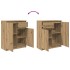Aparador con cajón roble artesanal 71x35x84cm madera