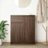 Aparador con cajón roble marrón 71x35x84 cm madera