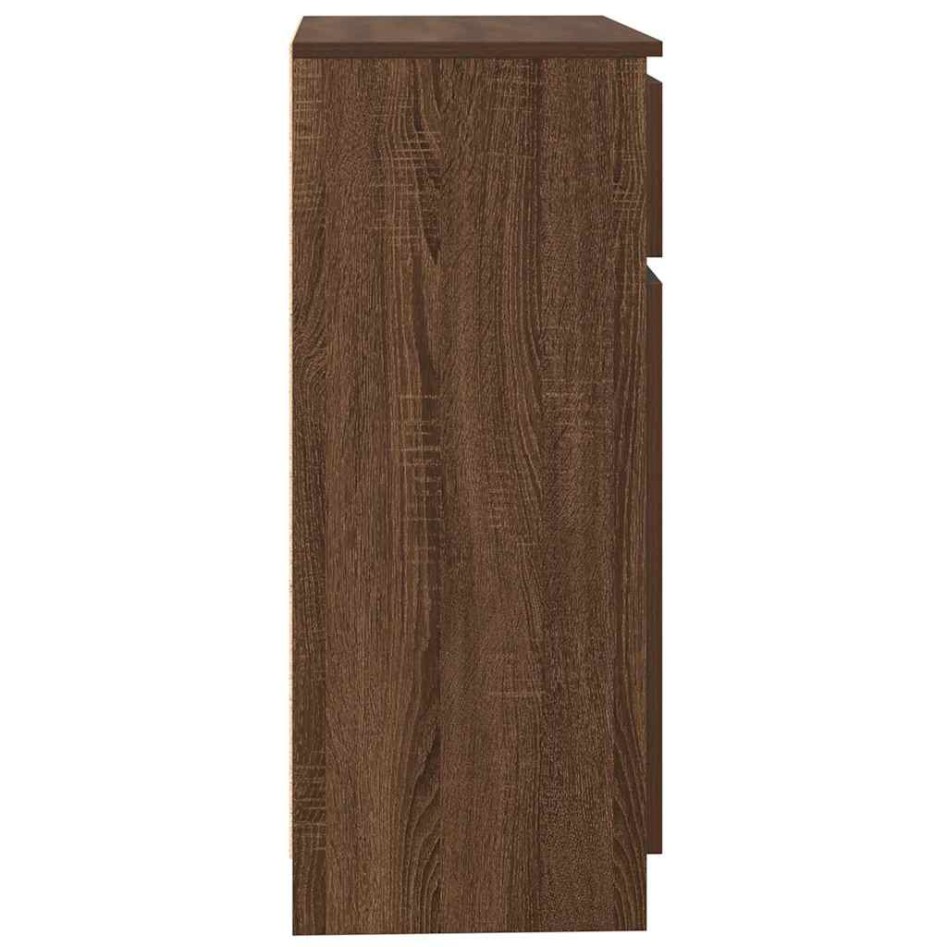 Aparador con cajón roble marrón 71x35x84 cm madera