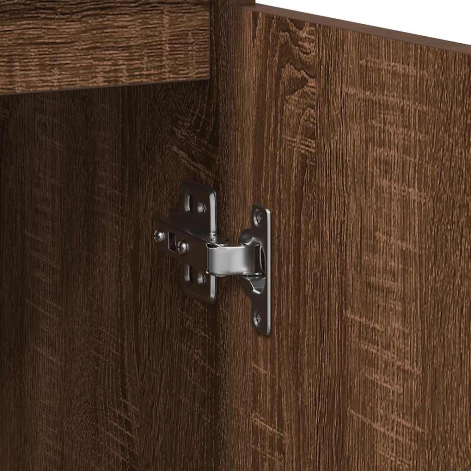 Aparador con cajón roble marrón 71x35x84 cm madera