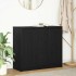 Aparador de madera de roble negro 85x34x76