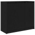 Aparador de madera de roble negro 85x34x76