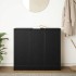Aparador de madera de roble negro 85x34x76