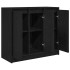 Aparador de madera de roble negro 85x34x76