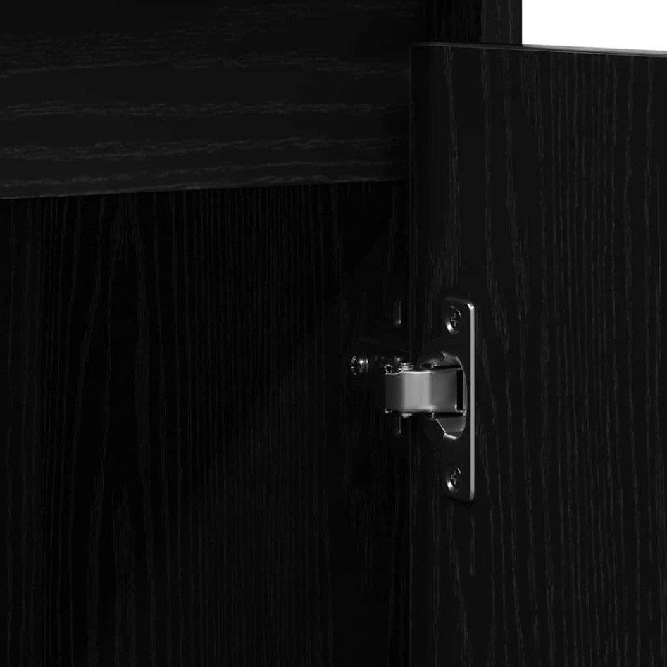 Aparador de madera de roble negro 85x34x76