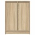 Aparador madera ingeniería roble Sonoma 57x34x76