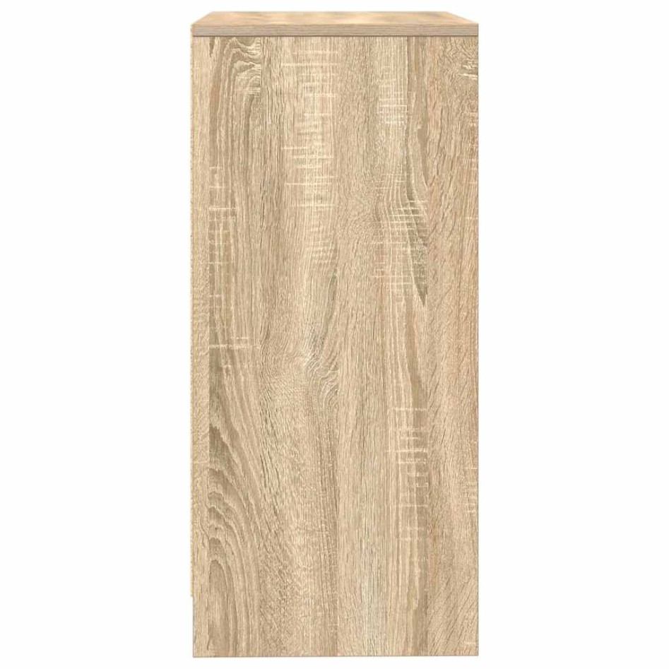 Aparador madera ingeniería roble Sonoma 57x34x76