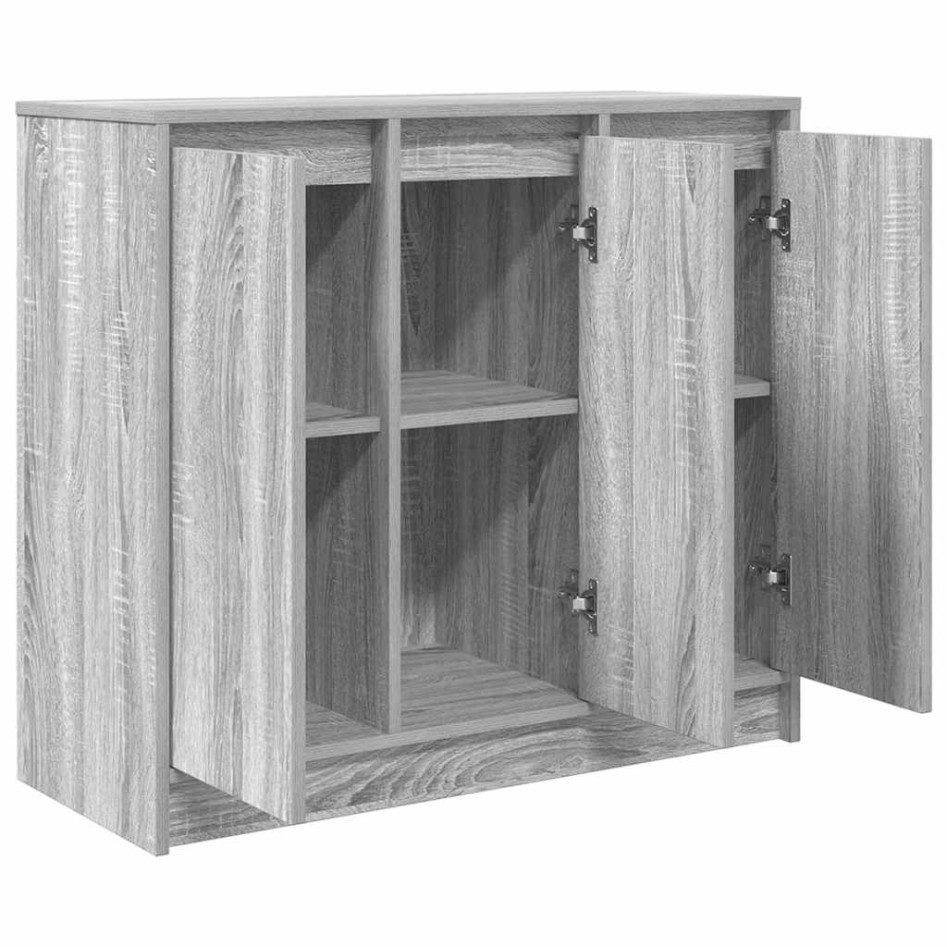 Aparador Sonoma gris 85x34x76 cm madera de