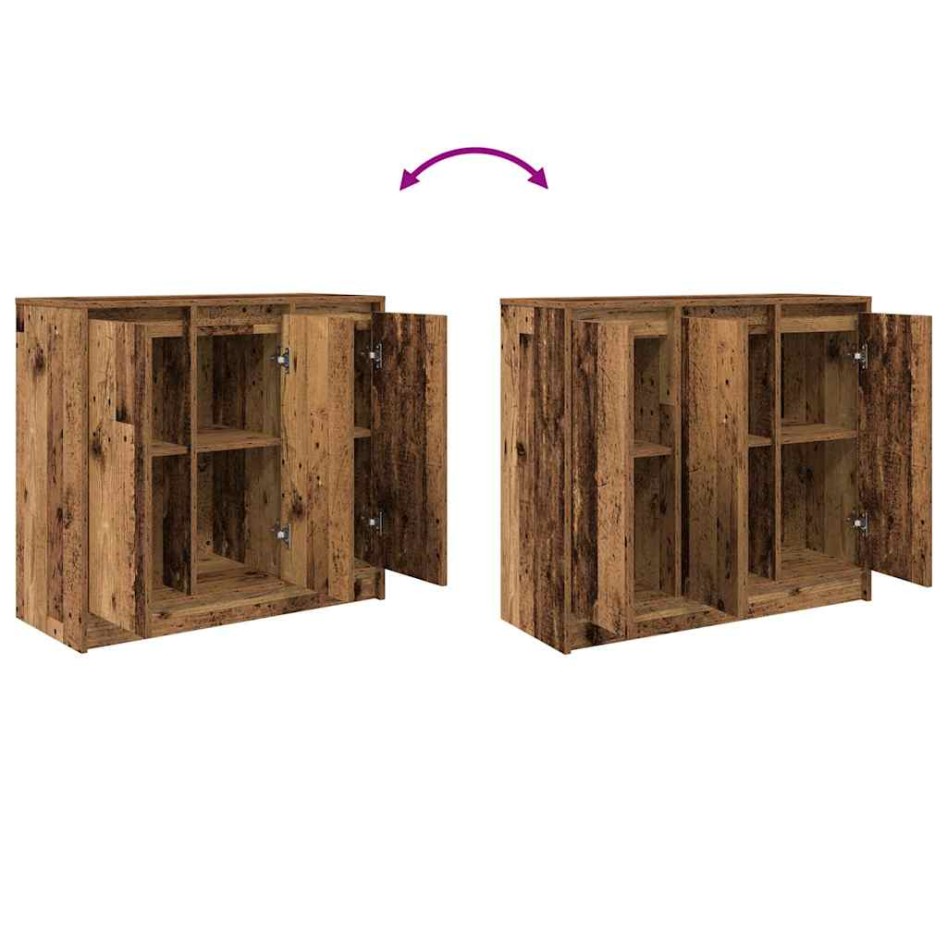 Aparador de madera vieja 85x34x76 cm madera de