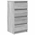 Aparador Sonoma gris 37,5x35x76 cm madera de