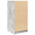 Aparador de madera de ingeniería gris hormigón 37,5x35x76