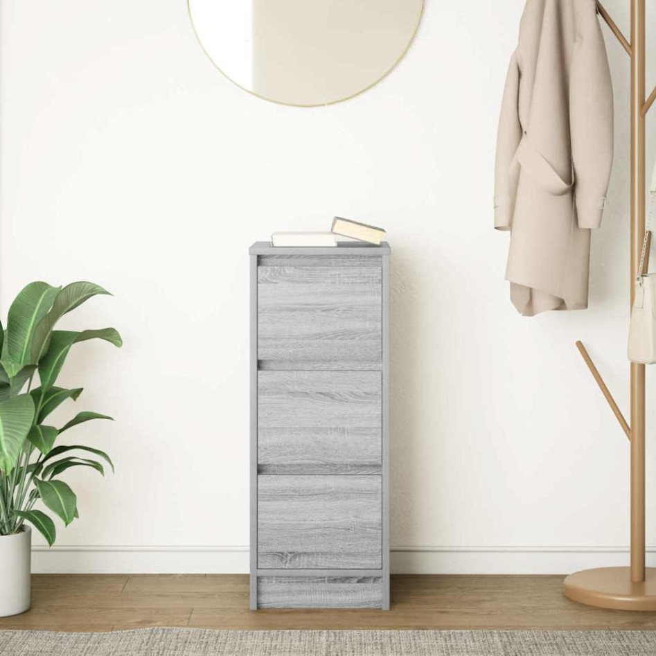 Aparador Sonoma gris 29,5x34x76 cm madera de