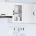 Armario de pared para cocina con puerta de cristal Porto