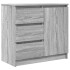 Aparador con cajón gris Sonoma 71x35x65 cm madera de