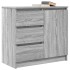 Aparador con cajón gris Sonoma 71x35x65 cm madera de