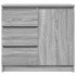 Aparador con cajón gris Sonoma 71x35x65 cm madera de
