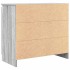 Aparador con cajón gris Sonoma 71x35x65 cm madera de