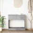 Mesa consola con cajones gris hormigón 85,5x38,5x74,5