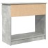 Mesa consola con cajones gris hormigón 85,5x38,5x74,5