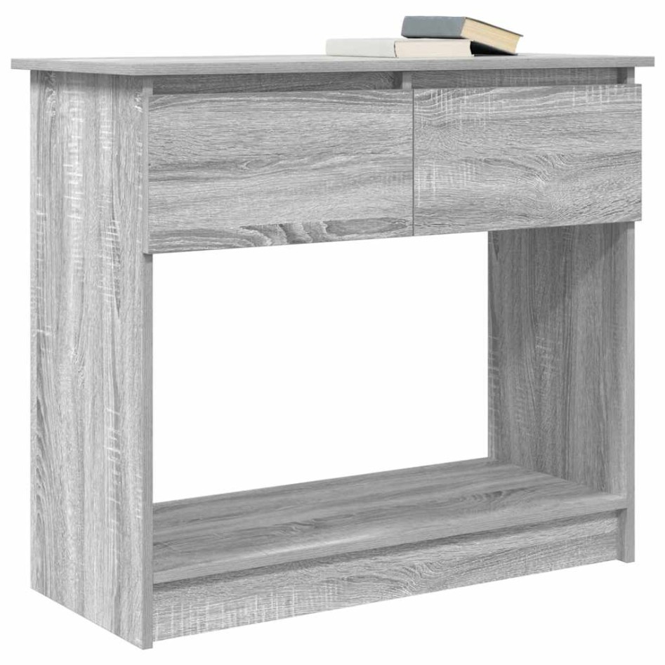Mesa consola con cajones Sonoma gris 85,5x38,5x74,5