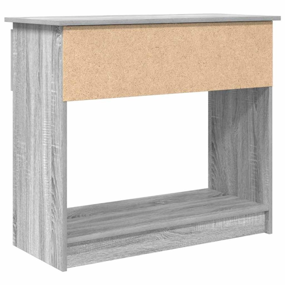 Mesa consola con cajones Sonoma gris 85,5x38,5x74,5