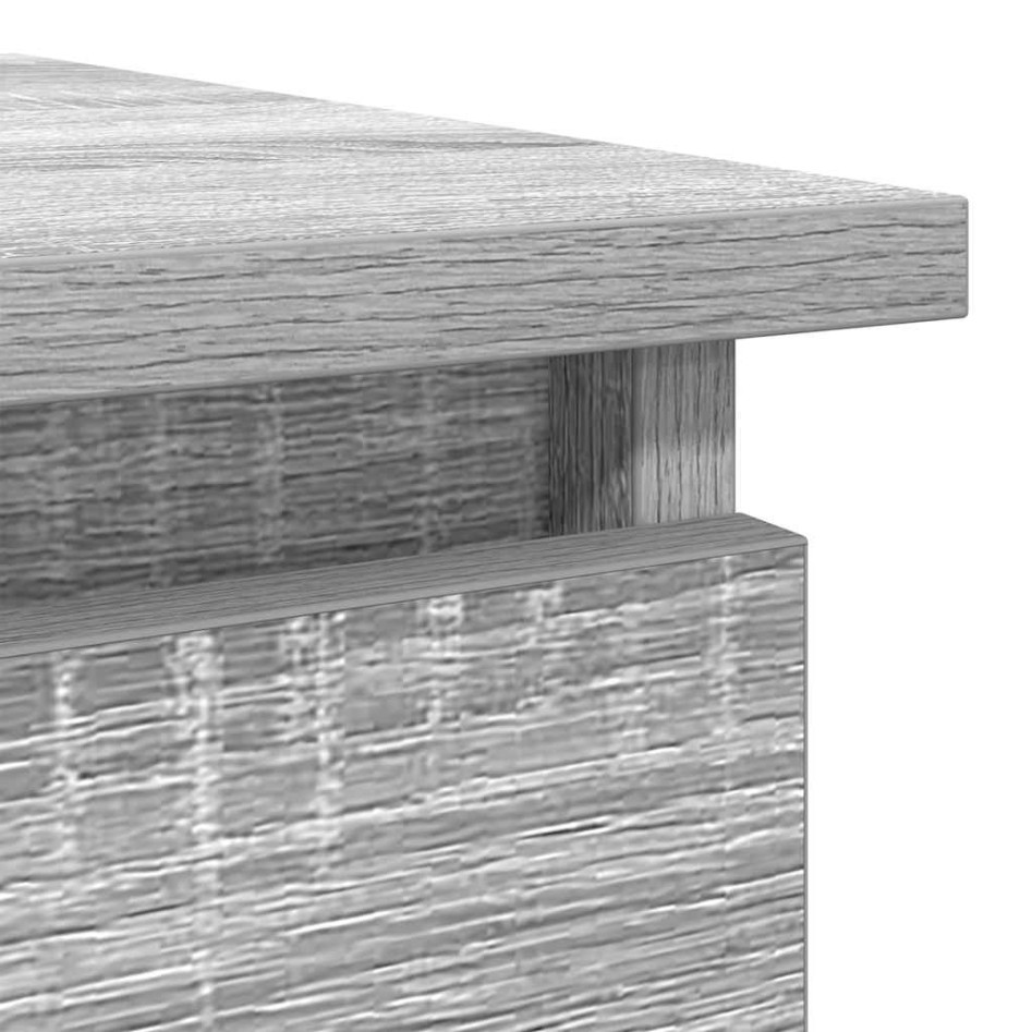 Mesa consola con cajones Sonoma gris 85,5x38,5x74,5