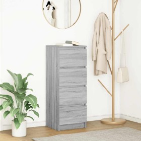 Aparador Sonoma gris 37,5x35x99 cm madera de