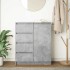 Aparador con cajones gris hormigón 71x35x84cm madera