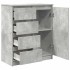 Aparador con cajones gris hormigón 71x35x84cm madera