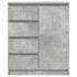 Aparador con cajones gris hormigón 71x35x84cm madera