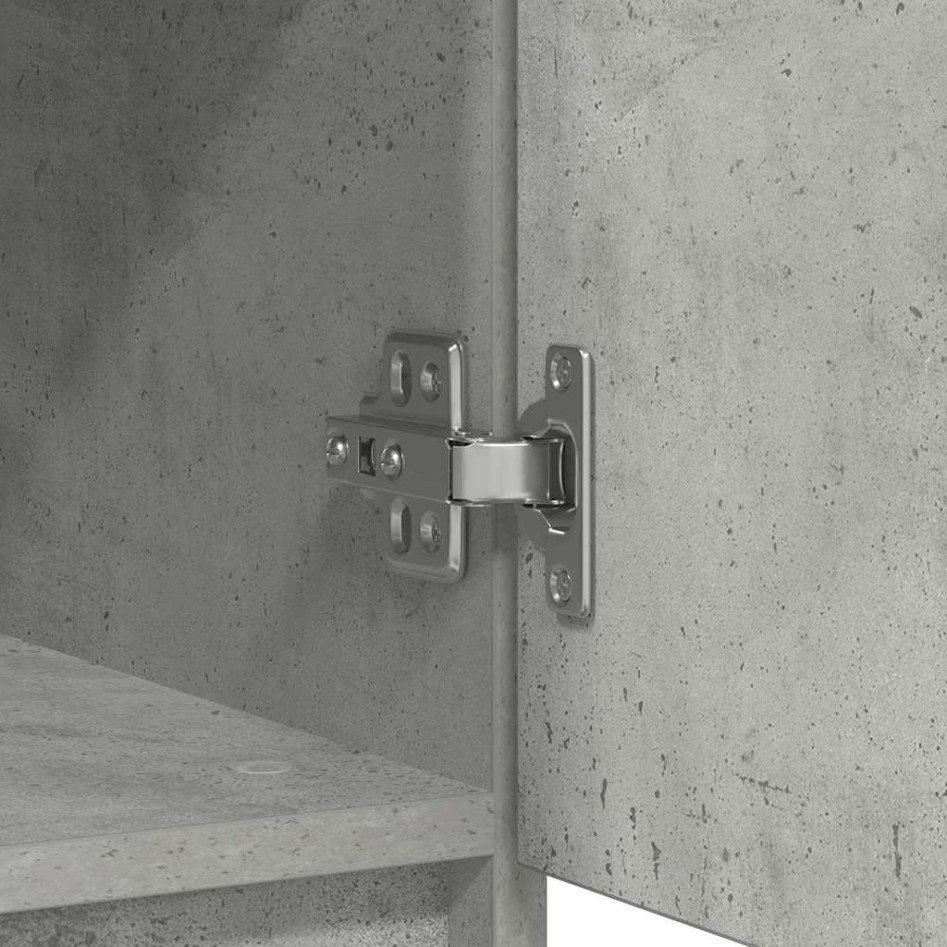 Aparador con cajones gris hormigón 71x35x84cm madera