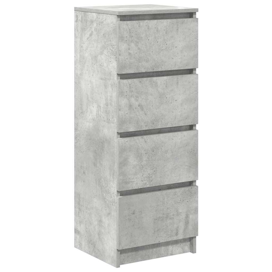 Aparador contrachapada gris 37,5x35x76 cm madera