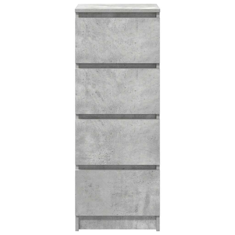 Aparador contrachapada gris 37,5x35x76 cm madera