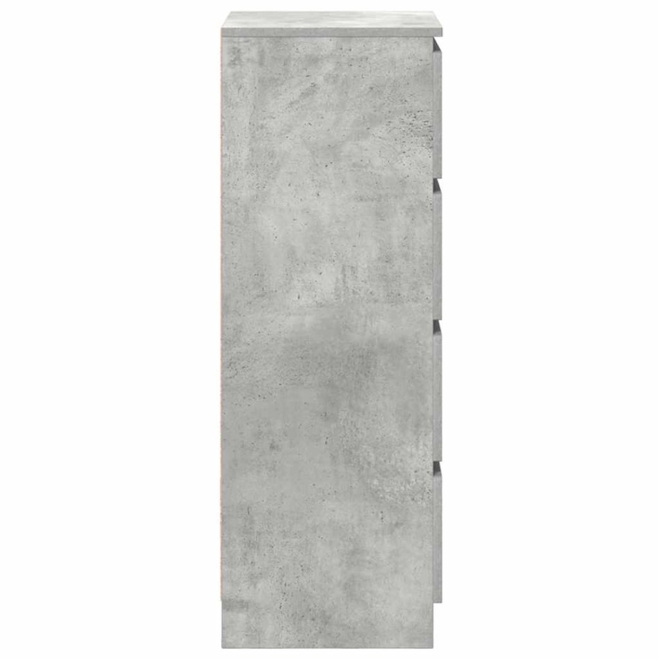 Aparador contrachapada gris 37,5x35x76 cm madera