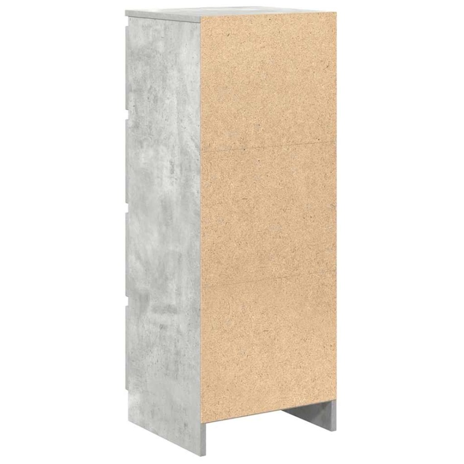 Aparador contrachapada gris 37,5x35x76 cm madera