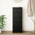 Aparador con cajones roble negro 37,5x35x99cm madera