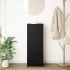 Aparador roble negro 37,5x35x76 cm madera