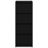Aparador roble negro 37,5x35x76 cm madera