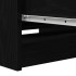Aparador roble negro 37,5x35x76 cm madera