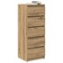 Aparador con cajones roble artesanal 37,5x35x99